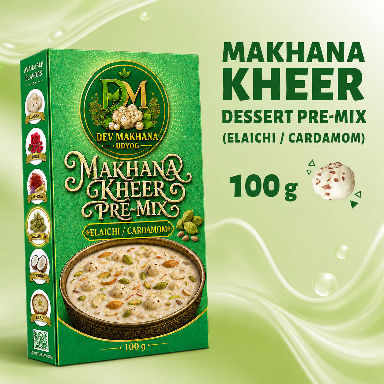  Makhana Kheer Pre-Mix Elaichi / Cardamom (100 g)